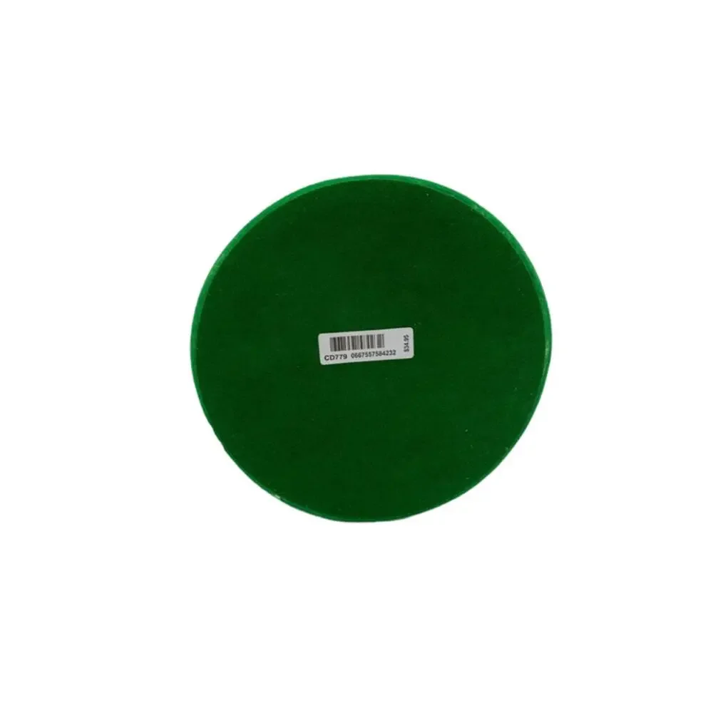 Bath & Body Works Green Flocked Santa Pedestal 3 Wick Candle Holder 7.25
